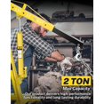 thumbnail image 6 of Towallmark 2-Ton Folding Engine Hoist Cherry Picker, 4400 LBS Engine Lift - Hydraulic Shop Crane w/ 6 Locking Wheels & 4 Boom Positions, Engine Crane for Workshop Warehouse Garage, 6 of 6
