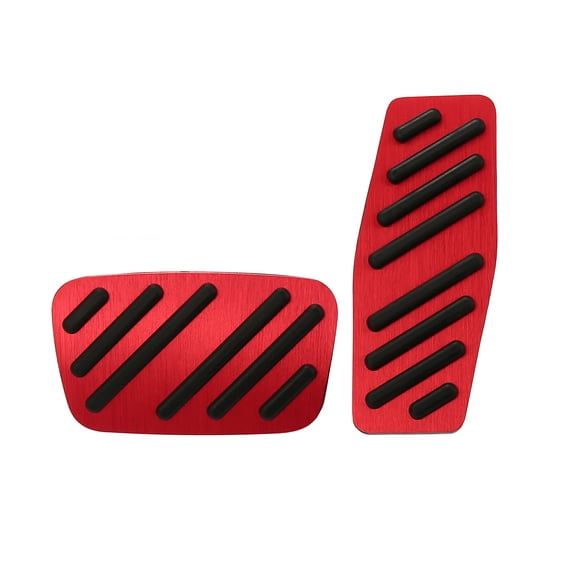 Gas Brake Pedal Cover Fit for Chevrolet Impala 2015-2020 Anti Slip Aluminum Alloy Auto Foot Pedal Pads Kit Red