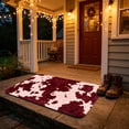 thumbnail image 7 of Dtchengua Western Cow Print Bath Mats 16x24 Inch for Bathroom, Soft Absorbent Cow Bath Rug for Kitchen Bathroom Laundry Bedroom Living Room Decoration(Red), 7 of 7