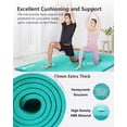 thumbnail image 4 of YR Tapete de Yoga Extra Grande 78 "X 51" de Espesor 1/2 "NBR Tapetes de Entrenamiento de Espuma para Gimnasio en Casa, Azul Hielo, 4 of 8