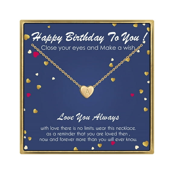 TINGN Initial Necklace Birthday Gifts - Initial Necklaces for Women Birthday Necklace