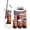 Color 1, variant on Bathroom Accessory Set 6 Piece Colorful Underwater Coral Tropical Fish Swimming Trash can, Toothbrush Holder, Toothbrush Cup, Soap Dispenser, Soap Dish, Toilet Brush Holder