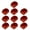 Red, variant on 10Keys MOA Profile Transparents Crystal Blank 1.25U Keycaps Set for MX Switches