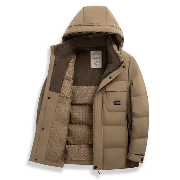 Chaquetas de invierno para hombre 2024, nueva ropa de diseñador, ropa gruesa y cálida de protección contra el frío, relleno de ganso de primera calidad, ropa de abrigo adecuada para