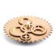 thumbnail image 4 of Relojes De Pared, Reloj De Engranajes, Reloj De Engranajes, Novedad, Decoración Del Hogar, Puntero De Engranaje De Diseño Simple, Reloj De Pared Dorado Para El Hogar Del ANGGREK Wall Clock, 4 of 8