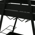 thumbnail image 5 of Evans Metal Outdoor 2 Tiered Bar Cart, Matte Black, 5 of 7