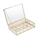 thumbnail image 4 of Joyero de cristal, organizador de joyas, sencillo, transparente, ligero, decorativo, caja de recuerdos Grande, 4 of 9