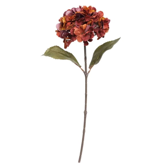 My Texas House Fall Faux Hydrangea Stem, Burgundy, 20"