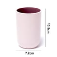 thumbnail image 2 of Las tazas para beber reutilizables irrompibles tienen 2 colores, vaso de plástico para cepillo de dientes, apto para lavavajillas, 2 of 5