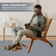 thumbnail image 5 of UPGRATOR Rug for Computer Chair 1Pack 120X90X1in Grey Polyester Square, 5 of 5