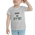 thumbnail image 3 of Dad is Epic Funny Toddler T-Shirts for Boys Girls (Gray, Youth L), 3 of 5