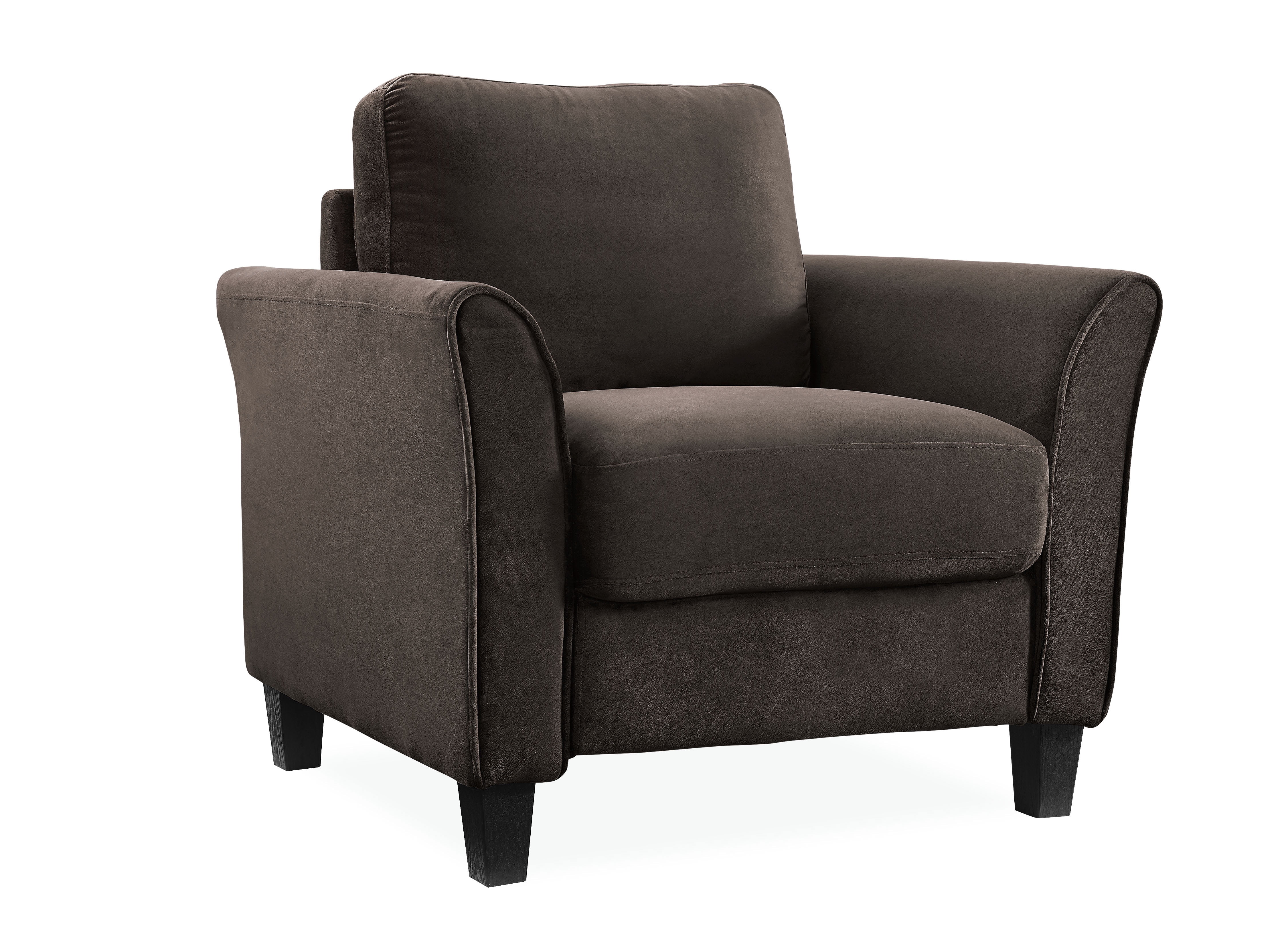 Lifestyle Solutions Alexa Club Chair, Brown Fabric