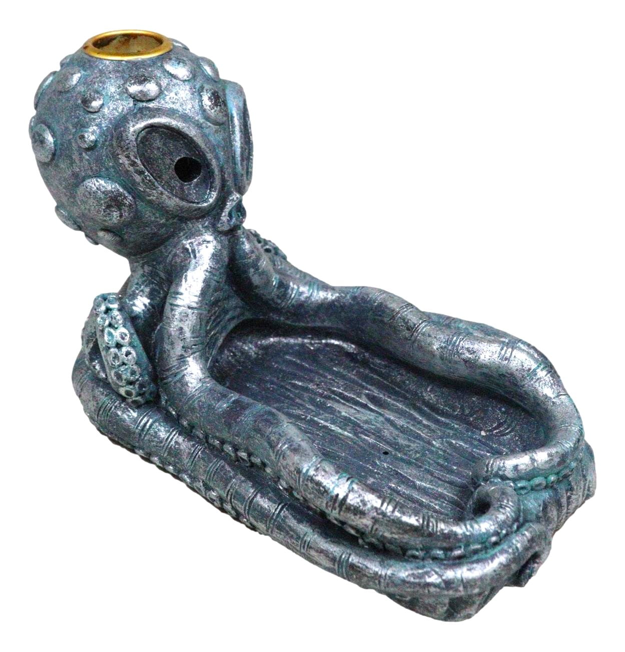 Nautical Cthulhu Octopus Sea Monster Backflow Incense Cone And Stick Holder