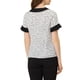 thumbnail image 3 of INSPIRAR CHIC Blusas de Polka Dots con Cuello de Muñeca y Mangas Cortas S Blanca, 3 of 5