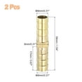 thumbnail image 2 of 2 Pack Brass Hose Barb Fitting Straight Connector Coupler, 5/16" ID Brass Fitting Air Hose Fittings for Connecting Water Fuel Air, Oil Hoses, 2 of 7