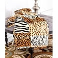 thumbnail image 4 of Super Soft Warm Throw Safari Printed Flannel Modern Blanket Bedding, 4 of 4