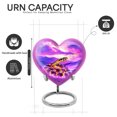 thumbnail image 2 of Yatskia Purple Snake with Thunderstorm Mini Memorial Keepsake Urns for Human Ashes Adult Brother and Sister, Large Funeral Burial Urn for Ashes Adult Male, (Heart 8 Inch and 3 Inch), 2 of 8