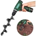 thumbnail image 1 of Taladro espiral para jardín fácil de usar, broca para plantar bulbos, herramienta para plantar, excavación sin esfuerzo para trabajos de jardinería, duradero para actividades de jardinería (1,6" x 9"), 1 of 5