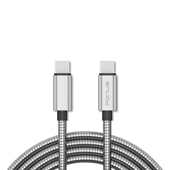 Type-C to USB-C 3ft Metal PD Cable for Galaxy S21 FE 5G - Charger Cord Power Wire Sync Long Fast Compatible With Samsung Galaxy S21 FE 5G