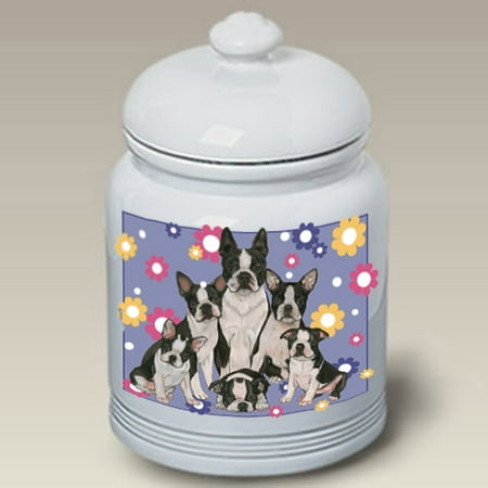 Boston Terriers - Best of Breed Dog Treat Jar