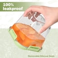 thumbnail image 4 of Glass Soup Containers Lids 4 Cup 32 oz Tall Borosilicate Storage Lunch Meal Prep, 4 of 8
