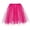 🔥 Hot Pink, variant on Gifts Sequin Paillette Three-Layer Puffy Mini Skirt Elastic Waist Shimmer Mesh Tulle Party Dance Performance Skirt Club Costume Stage Show Festival Outfit With Lining
