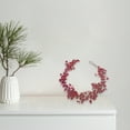 thumbnail image 2 of Burgundy Felt Eucalyptus Garland, 2 of 3