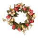 thumbnail image 3 of Guirnalda de rosas artificiales hecha a mano con flores artificiales rojo, 3 of 9
