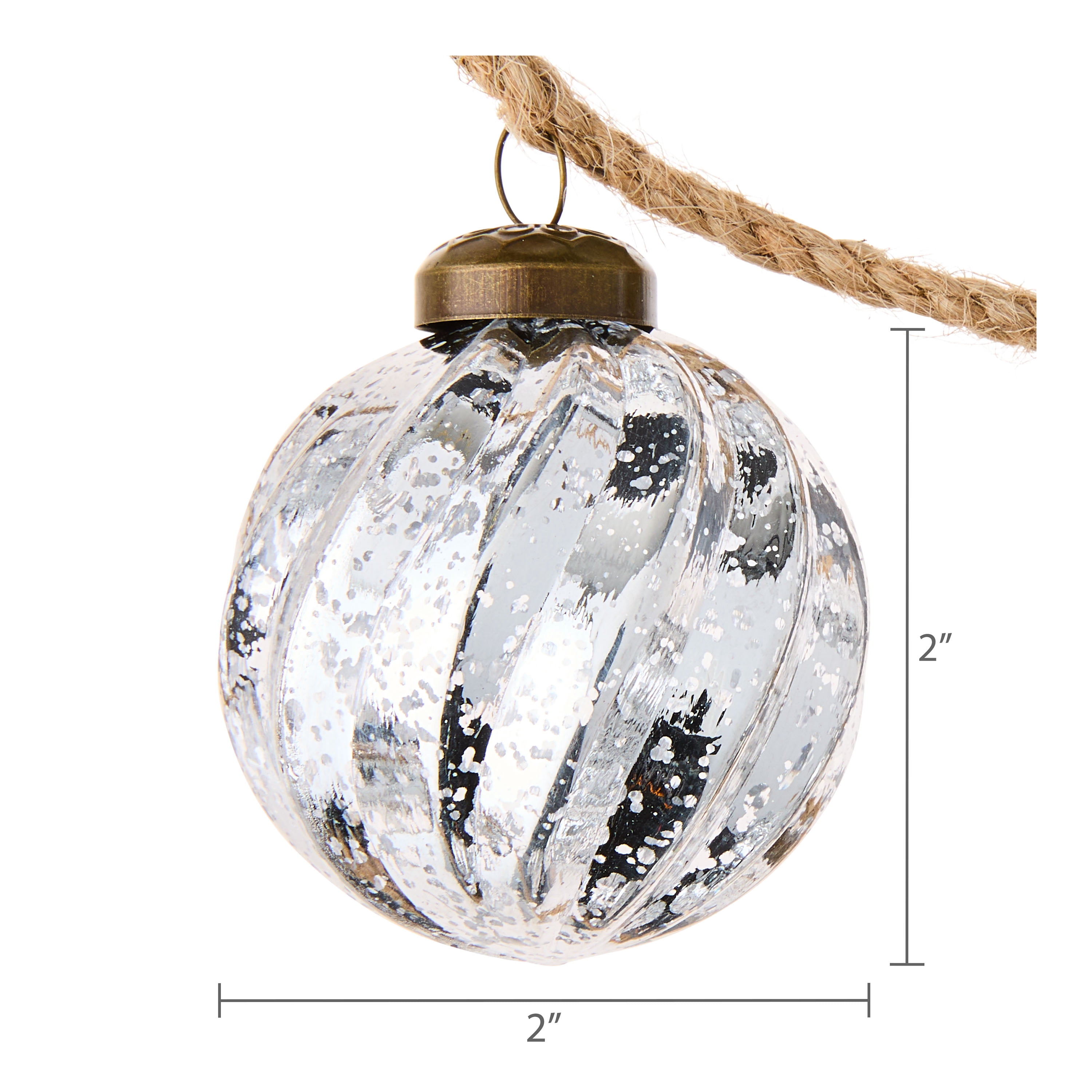 Silver Shatterproof Ornament Christmas Garland, 72 in, by My Texas House