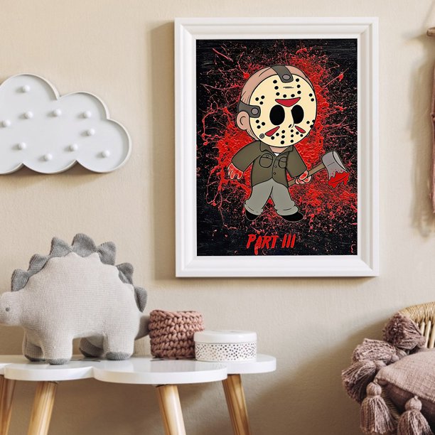 Cuadros Decorativos 5D bricolaje taladro redondo completo diamante pintura horror muñeca dibujo Ndcxsfigh Nuevos Originales