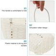 thumbnail image 5 of White Plastic Flower Girl Basket for Weddings and Home Decor with Exquisite Design and Versatile Use, 5 of 8