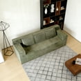 thumbnail image 6 of Leumius 71" 3 Seater Boneless Sofa Couch,Modern Corduroy Upholstered Couch with Deep Seat,Cloud Sofa for Living Room,No Assembly Required,Antique Green, 6 of 11