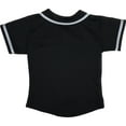thumbnail image 2 of DIGITMON Kids Baseball Jersey Button Down Premium Hip Hop T Shirts Uniform Black White for 4y Toddlers, 2 of 4