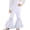 White, variant on dazeni Toddler Girls Bell Bottom Pants 0-7 Years Cute Bow Ruffle Flare Pants High Waisted Bootcut Trousers Stretchy Dance Pants Black 2 Years