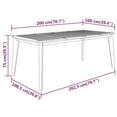 thumbnail image 4 of vidaXL 7 Piece Garden Dining Set Solid Wood Acacia, 4 of 5
