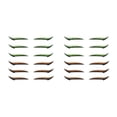 thumbnail image 4 of Seitruly Eyeliner Sticker reutilizable doble párpado brillo línea tira maquillaje de ojos para fiesta Cosplay club nocturno, verde naranja Type2 NO2 Seitruly CBP178455, 4 of 6