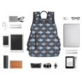 thumbnail image 4 of Balery Shark Wearing Swim Ring Mochila ligera para hombre y mujer: duradera e impermeable, ideal para la escuela, el trabajo, viajes y uso diario., 4 of 7