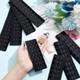 thumbnail image 3 of 1bag 8pcs 5 styles Polyester Women's 3 Rows x 7/9/11/13/15 Hooks Longline Corset Bra Extender for Bustiers Shapewear Waist Cincher with Stainless Steel Rings & Hooks Black 134~286x50~52x2~3.5mm, 3 of 5