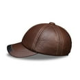 thumbnail image 3 of Men's Genuine Leather Baseball Cap Hat Brand New Real Cow Skin Leather Women's Caps Hats ,Soft Feel, 3 of 6