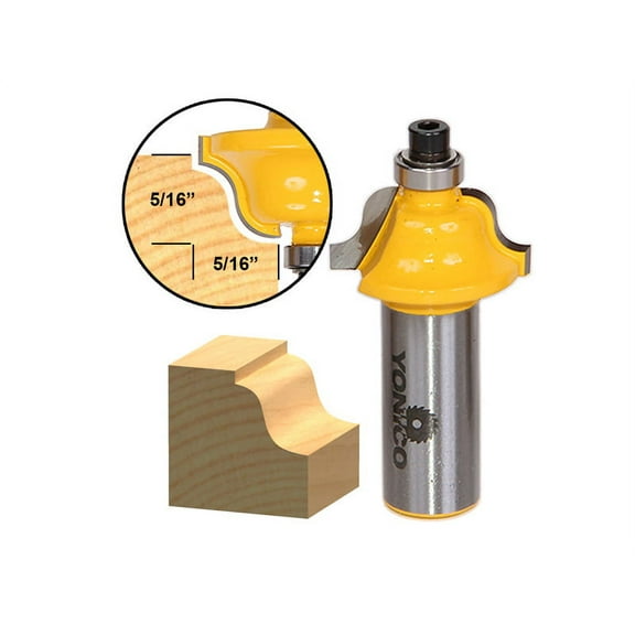 Yonico Roman Ogee Edging and Moulding Router Bit - Small - 1/2" Shank 13182