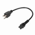 thumbnail image 4 of Computer Power Cable  , 5-15P Male To IEC320 C5 Female Power Cord Heavy Duty    Replacement 18 AWG 0./0.98ft  for Computers, 4 of 7