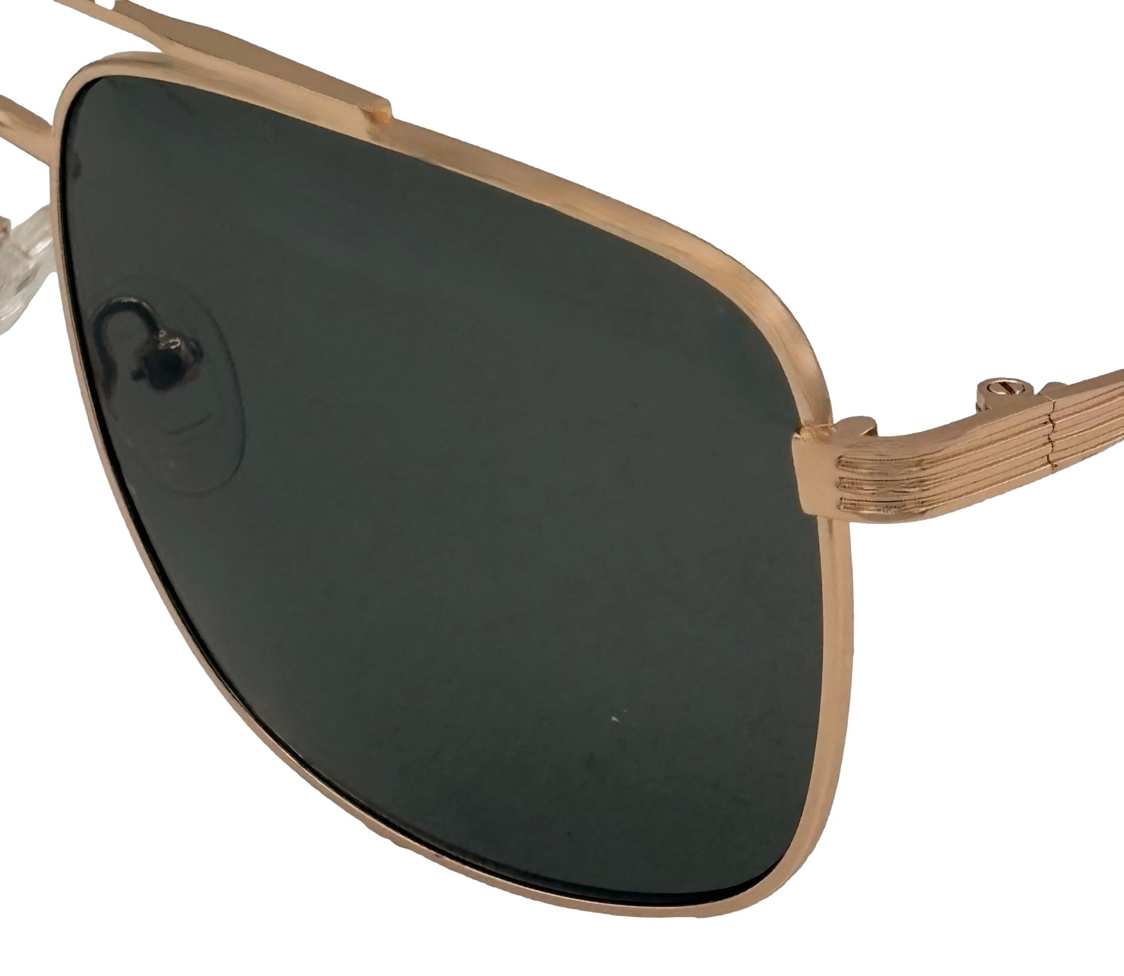 Timberland UV Protection Men's Rectangle Aviator Fashion Sunglasses, Gold