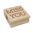 thumbnail image 1 of Miss You Fun Text Square Rubber Stamp Stamping Scrapbooking Crafting - Small 1.25in, 1 of 7