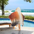 thumbnail image 6 of Orange Autumn Landscape Hooded Beach Towel Kids Bath Towels Quick Dry for Pool Swiming 50" x 23.5" Microfiber Soft Bathrobe, 6 of 7