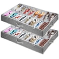 thumbnail image 1 of Hold N' Storage Extra Large Underbed Shoe Storage Organizer, Set of 2 Gray, 1 of 10