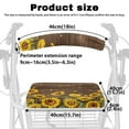 thumbnail image 6 of Jiueut Wood Sunflower Rollator Seat Cushion Back Bar Cover Set for Seniors 2 Piece Outdoors and Park and Street Rollator Walker Accessories Seat Cushion Driving Aid Cover, 6 of 7