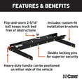 thumbnail image 2 of CURT 60734 Double Lock Gooseneck Hitch, 2-5/16-Inch Flip-Over Ball, 30K, Select Dodge Ram 1500, 2500, 3500, 2 of 5