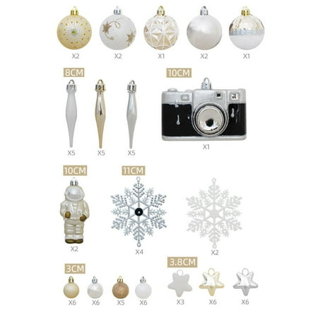 

Eastshop Hanging Balls 1 Set Create Atmosphere Glitter Pattern Creative Xmas Shopping Mall Ceiling Hanging Decor