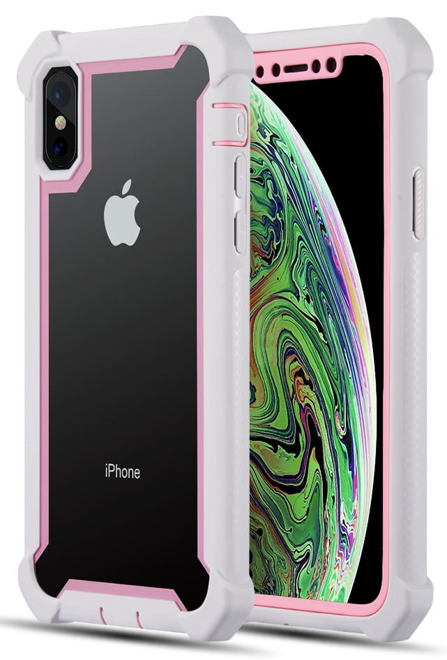 iPhone X/Xs Case, Nakedcellphone Rugged TPU Rubber Cover [100