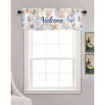 thumbnail image 3 of Coastal Shell Kitchen Valances for Windows Farmhouse Linen Window Valance Curtain for Living Room Window Treatment Summer Beach Ocean Sea Starfish Watercolor Valance Rod Pocket Topper, 42 x 12 Inch, 3 of 6